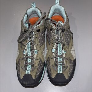 Merrell Woman 8 Avian Light Ventilator Hiking Trail Shoes Ortholite QForm Green